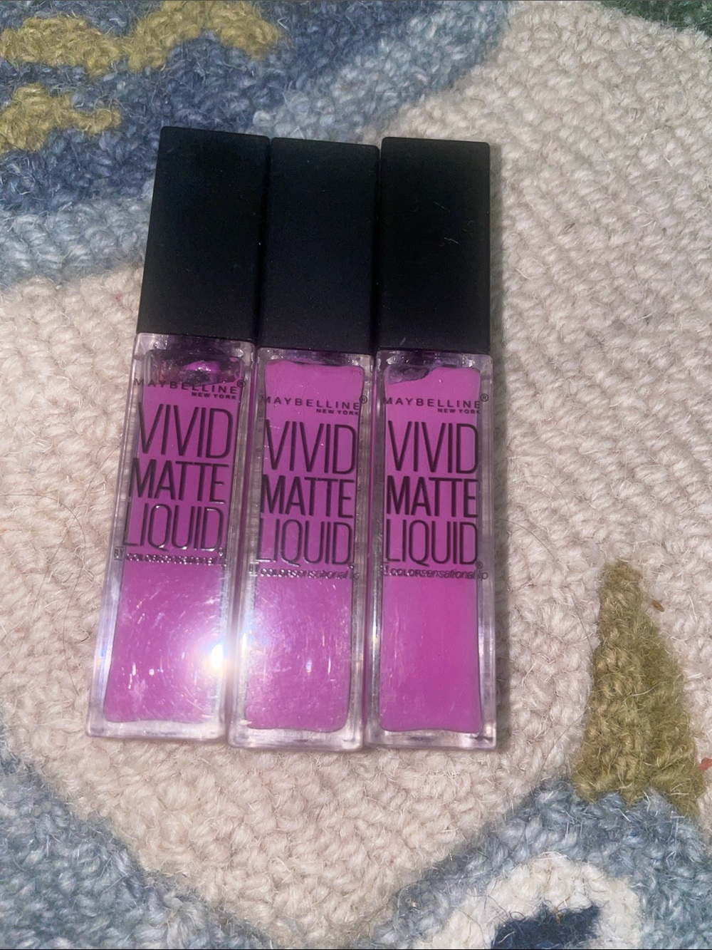 3 pcs BN Maybelline Vivid Matte Liquid Lipstick, 42 Orchid Shock